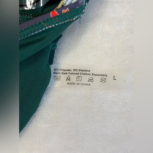 NWT - IMEKIS One Piece Swimsuit W/ Matching Sarong. Size Large. - Picture 11 of 12